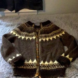 Homemade cardigan sweater